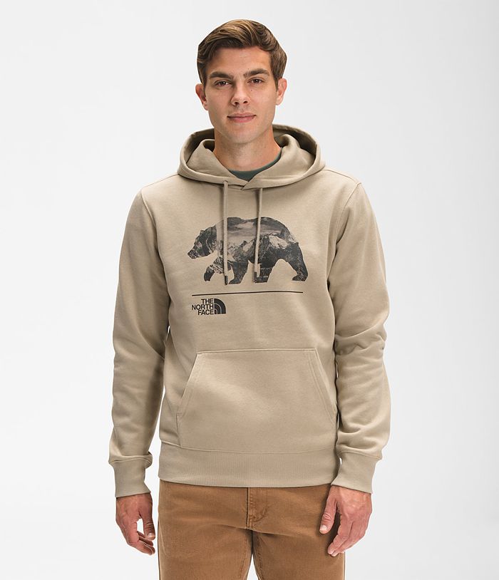 The North Face Mens Hoodie Bearscape Pullover 594HEBPLD - Beige